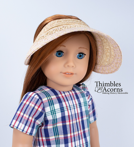 Thimbles and Acorns 18 Inch Modern Three Straw Hats! 18 inch Doll Clothes Accessory Pattern Pixie Faire