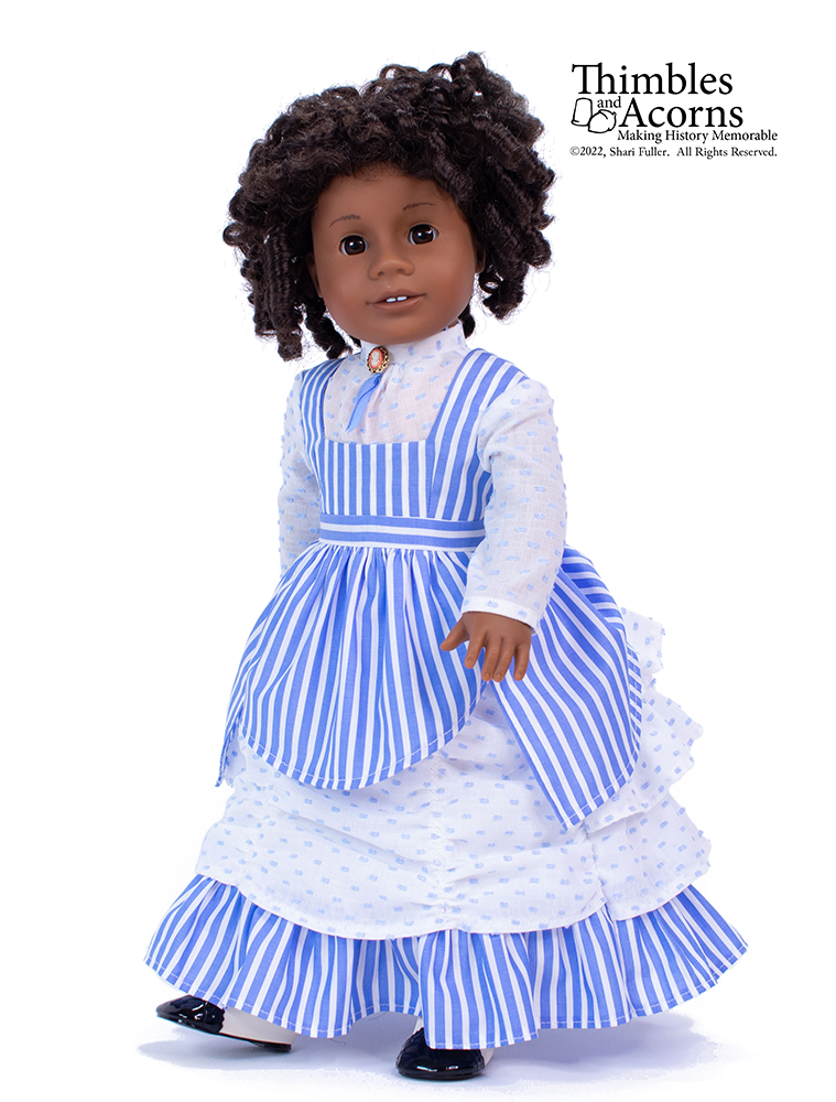 Thimbles and Acorns 18 Inch Historical Literary Society Dress 18" Doll Clothes Pattern Pixie Faire