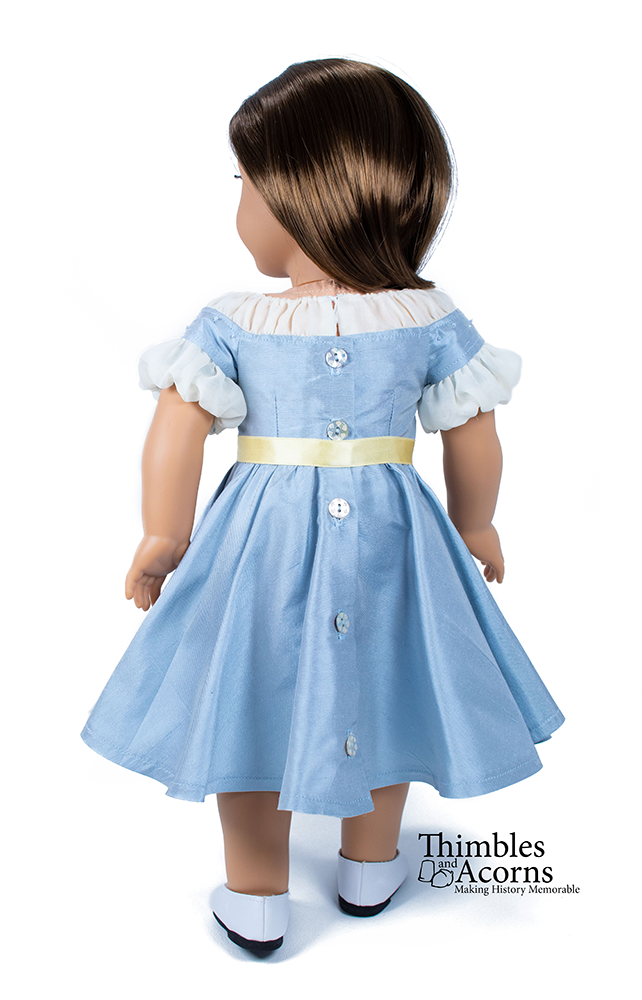 Thimbles and Acorns 18 Inch Historical So Long, Farewell Dress 18" Doll Clothes Pattern Pixie Faire