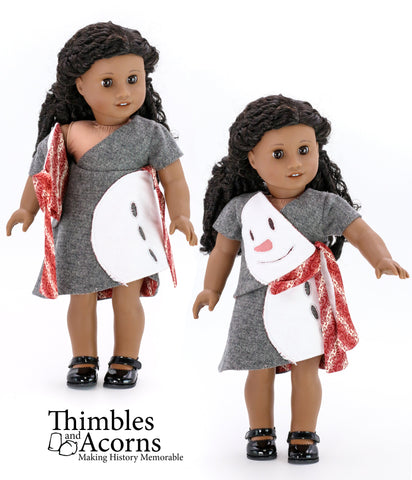 Thimbles and Acorns 18 Inch Modern The Silk Road Wrap Dress 18" Doll Clothes Pattern Pixie Faire