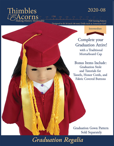 Thimbles and Acorns SWC 18 Inch Modern Graduation Regalia For SWC Pixie Faire
