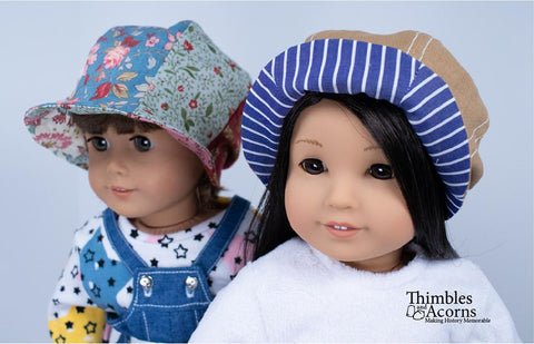 Thimbles and Acorns 18 Inch Modern Bonnie Beret Doll Clothes Pattern For 18" Dolls Pixie Faire