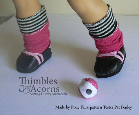 Thimbles and Acorns 18 Inch Historical Fancy Footwork Doll Clothes Pattern For 18" Dolls Pixie Faire