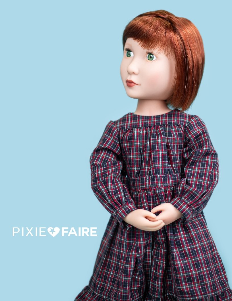 Thimbles and Acorns A Girl For All Time Prairie Rose Pattern for AGAT Dolls Pixie Faire