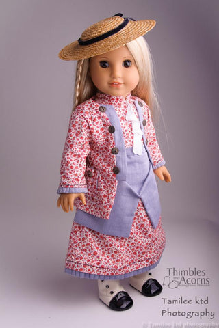 Thimbles and Acorns 18 Inch Historical Town Girl 18" Doll Clothes Pixie Faire