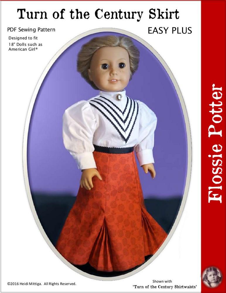 Flossie Potter 18 Inch Historical Turn of the Century Skirt 18" Doll Clothes Pixie Faire