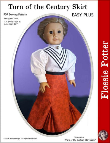 Flossie Potter 18 Inch Historical Turn of the Century Skirt 18" Doll Clothes Pixie Faire