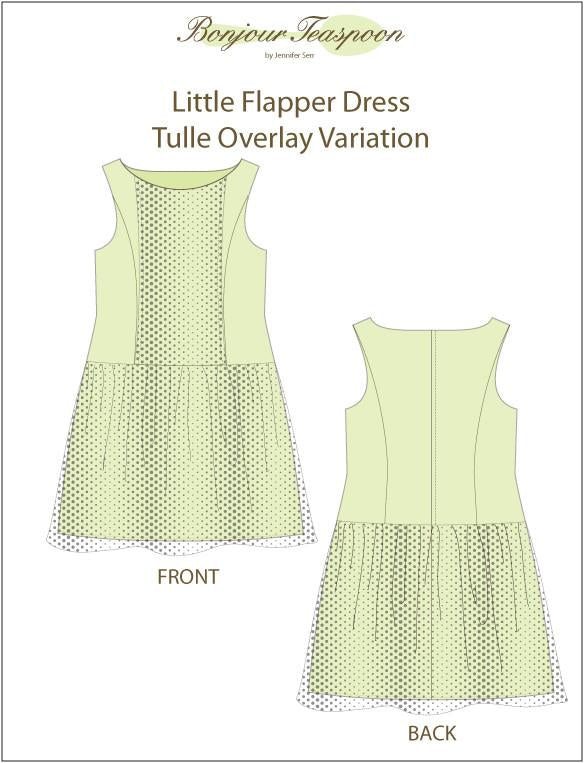 Bonjour Teaspoon 18 Inch Historical The Little Flapper Dress 18" Doll Clothes Pattern Pixie Faire