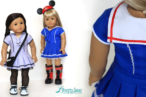 Liberty Jane 18 Inch Modern Cosplay Day Dress 18" Doll Clothes Pattern Pixie Faire