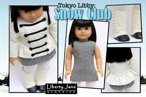 Liberty Jane 18 Inch Modern Snow Club Jacket 18" Dolls Pattern Pixie Faire