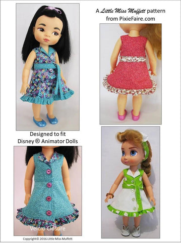Little Miss Muffett Disney Animator Topsy Turvy Pattern for Disney Animators' Dolls Pixie Faire