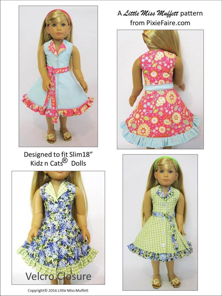 Little Miss Muffett Kidz n Cats Topsy Turvy Pattern for Kidz N Cats Dolls Pixie Faire