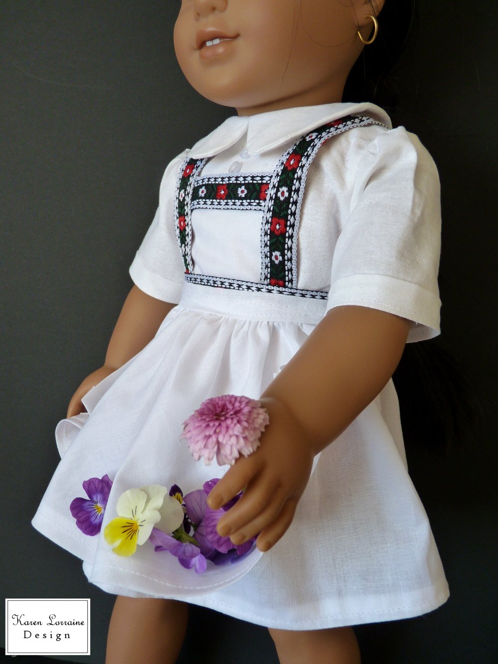 Karen Lorraine Design 18 Inch Historical Tyrol 18" Doll Clothes Pattern Pixie Faire