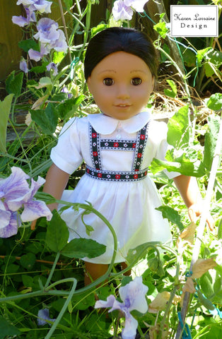 Karen Lorraine Design 18 Inch Historical Tyrol 18" Doll Clothes Pattern Pixie Faire