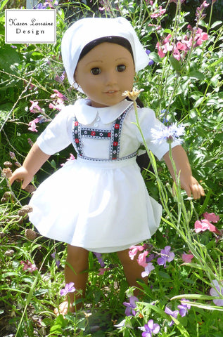 Karen Lorraine Design 18 Inch Historical Tyrol 18" Doll Clothes Pattern Pixie Faire