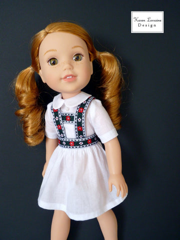 Karen Lorraine Design WellieWishers Tyrol 14-14.5 Inch Doll Clothes Pattern Pixie Faire