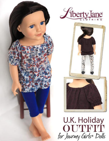 Liberty Jane Journey Girl U.K. Holiday Outfit for Journey Girls Dolls Pixie Faire