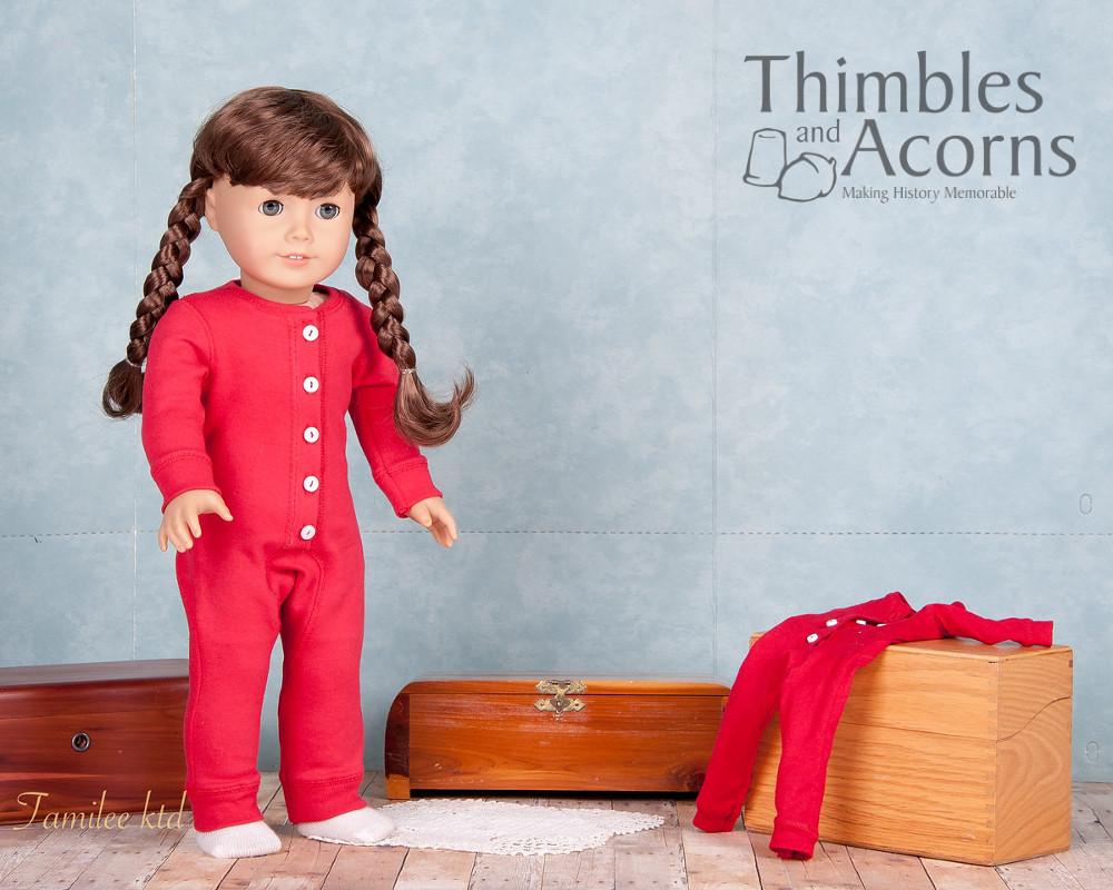 Thimbles and Acorns 18 Inch Historical Union Suit 18" Doll Clothes Pattern Pixie Faire