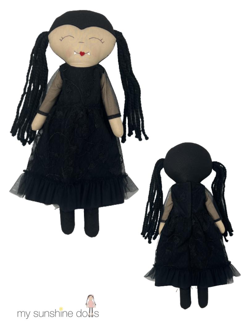 My Sunshine Dolls Cloth doll Vampire Bat Doll 23" Cloth Doll Pattern Pixie Faire