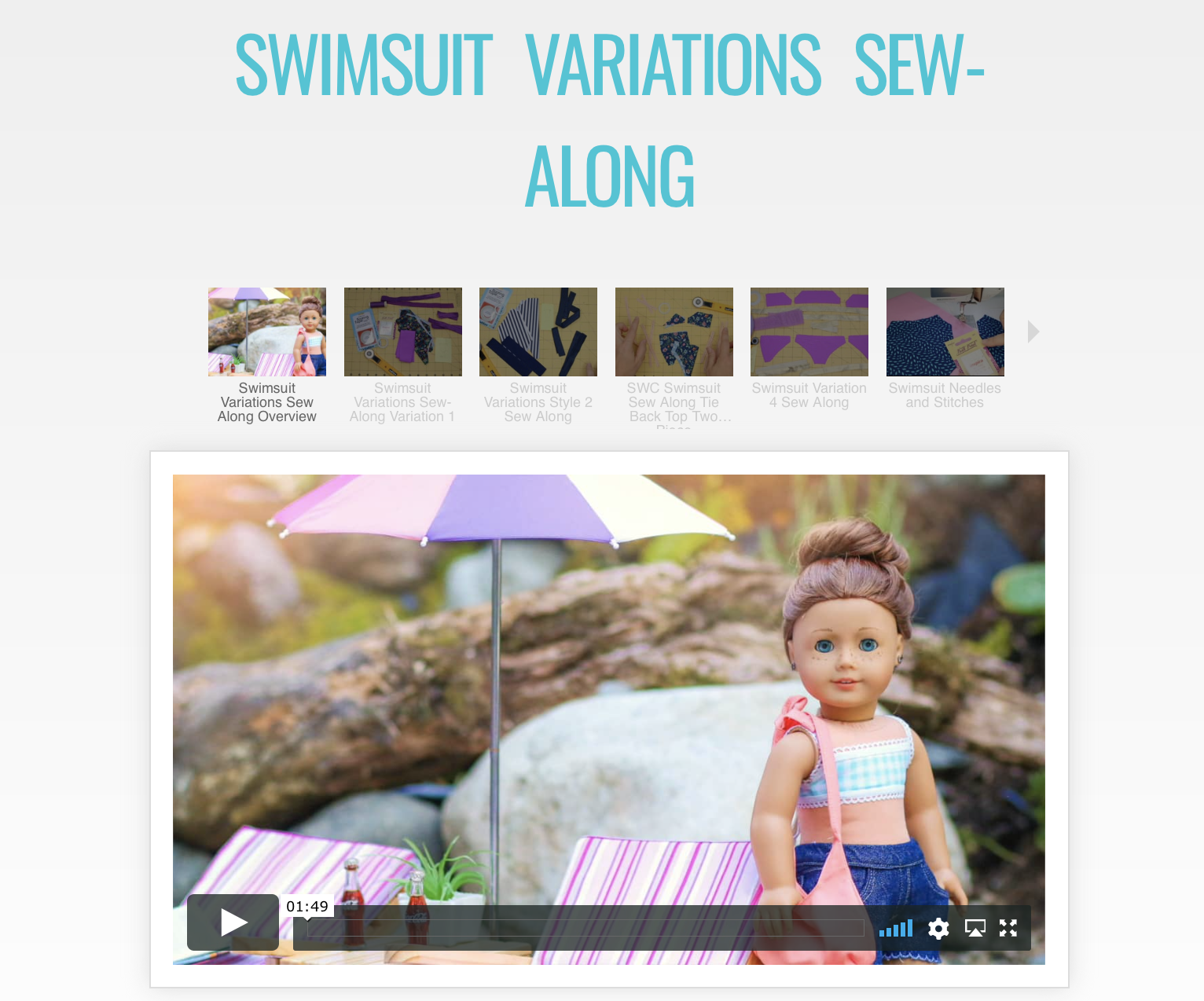 SWC Classes Swimsuit Variations Sew-Along Video Course Pixie Faire