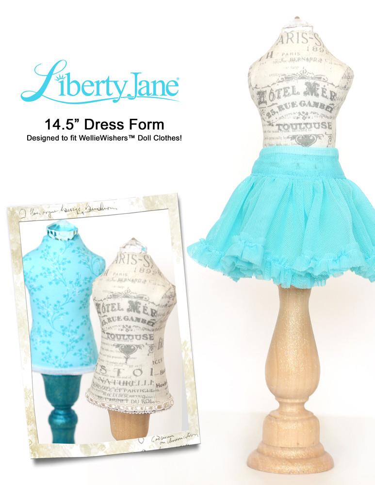 Liberty Jane WellieWishers Dress Form 14.5 Inch Doll Clothes Pattern Pixie Faire