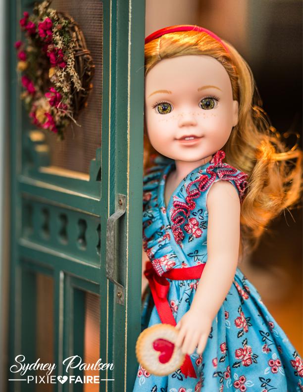 Forever 18 Inches WellieWishers Frill Seekers Dress 14.5" Doll Clothes Pattern Pixie Faire