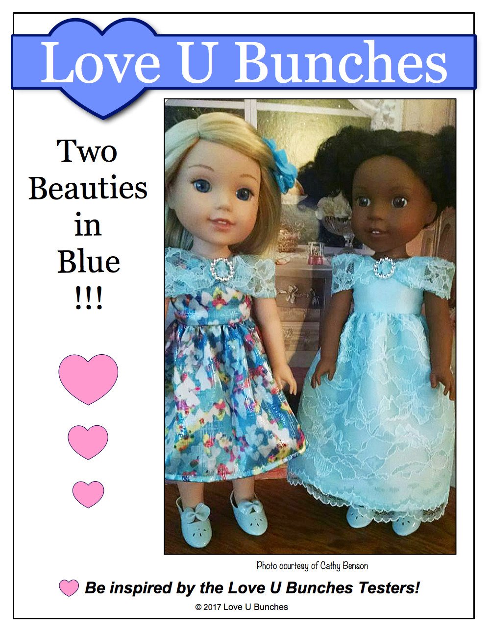 Love U Bunches WellieWishers Princess Anya 14.5" Doll Clothes Pattern Pixie Faire
