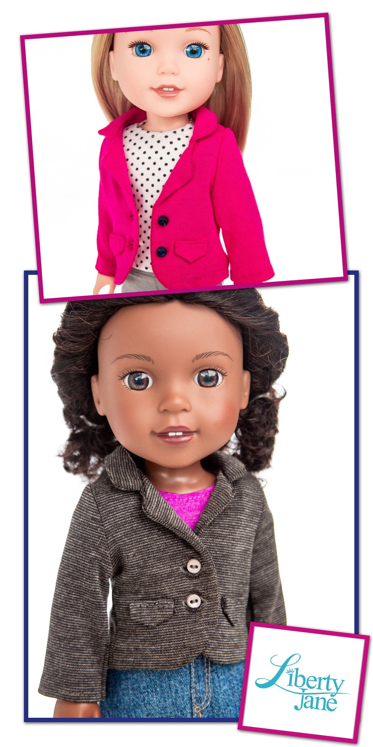 Liberty Jane WellieWishers Schoolboy Blazer 14.5" Doll Clothes Pattern Pixie Faire