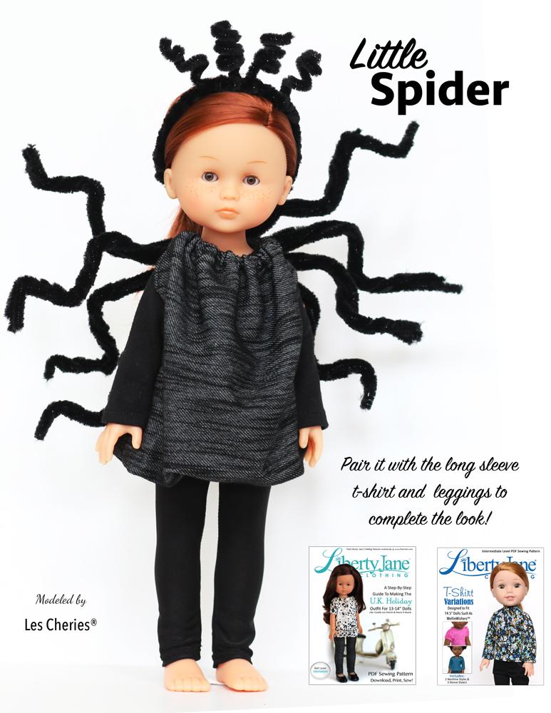 Liberty Jane 18 Inch Modern Halloween Costumes 13" - 14.5" Doll Clothes Pattern Pixie Faire