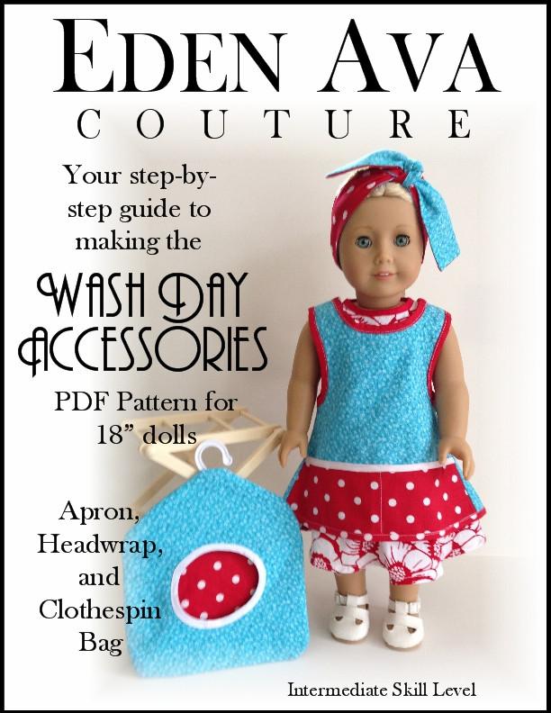 Eden Ava 18 Inch Historical Washday Accessories 18" Doll Accessories Pixie Faire