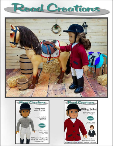 Read Creations 18 Inch Modern English Saddle 18" Doll Pet Pattern Pixie Faire