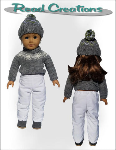 Read Creations 18 Inch Modern Snow Pants 18" Doll Clothes Pattern Pixie Faire