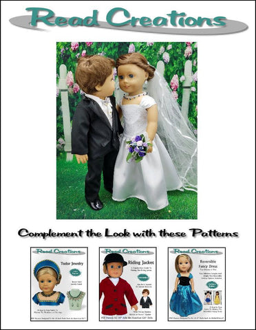 Read Creations 18 Inch Modern Reversible Fancy Dress 18" Doll Clothes Pattern Pixie Faire