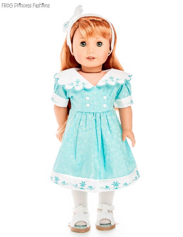 Frog Princess Fashions 18 Inch Modern Charm School Dress 18" Doll Clothes Pattern Pixie Faire