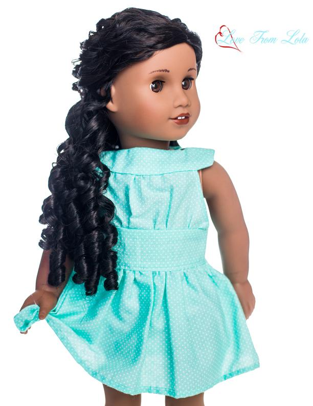 Love From Lola 18 Inch Modern The Lola Dress and Romper 18" Doll Clothes Pattern Pixie Faire