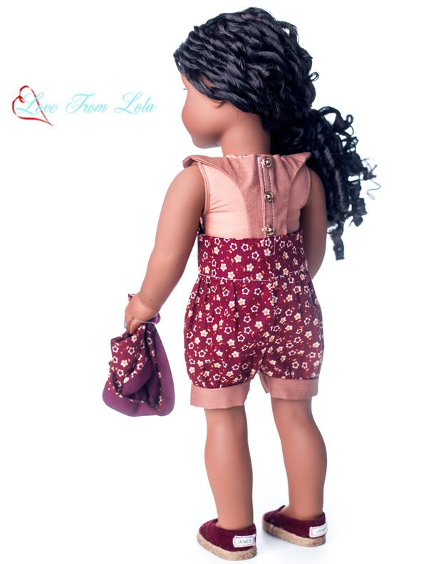 Love From Lola 18 Inch Modern The Lola Dress and Romper 18" Doll Clothes Pattern Pixie Faire