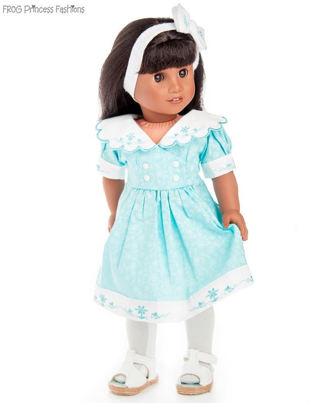 Frog Princess Fashions 18 Inch Modern Charm School Dress 18" Doll Clothes Pattern Pixie Faire