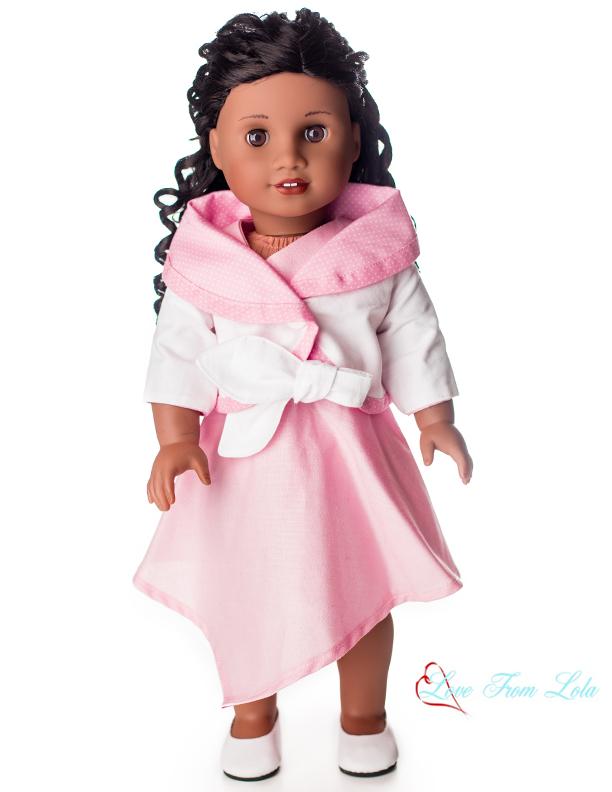 Love From Lola 18 Inch Modern Circles Around Jacket 18" Doll Clothes Pattern Pixie Faire