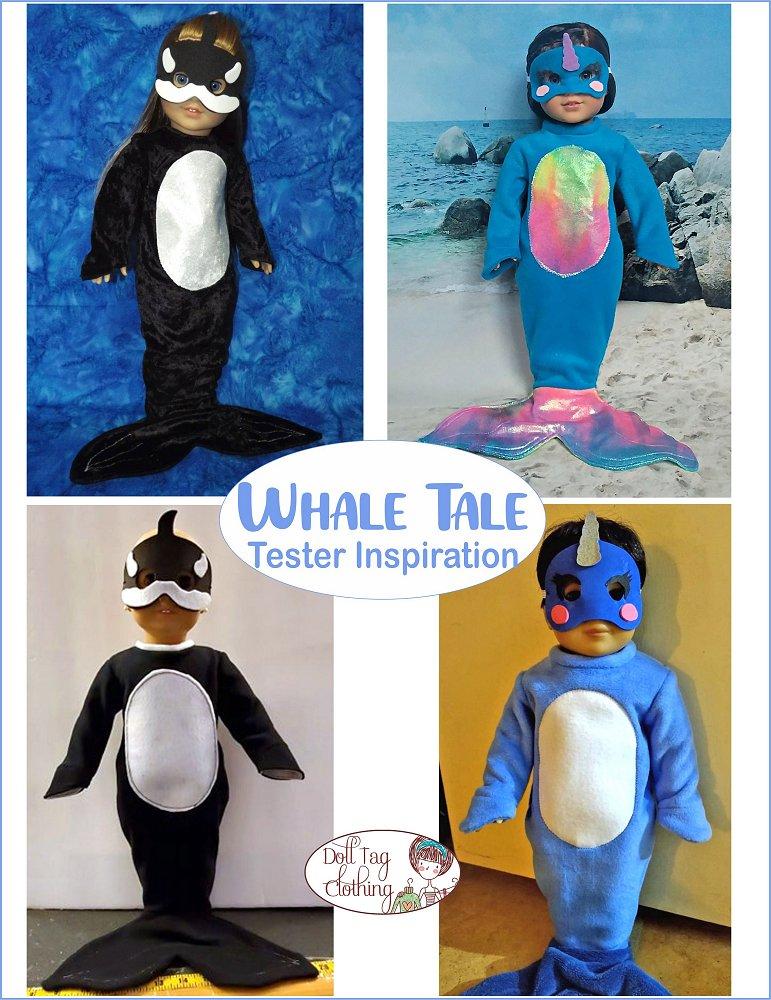 Doll Tag Clothing Whale Tale Doll Clothes Pattern 18 inch American Girl Dolls Doll Tag Clothing Whale Tale Doll Clothes Pattern 18 inch American Girl Dolls