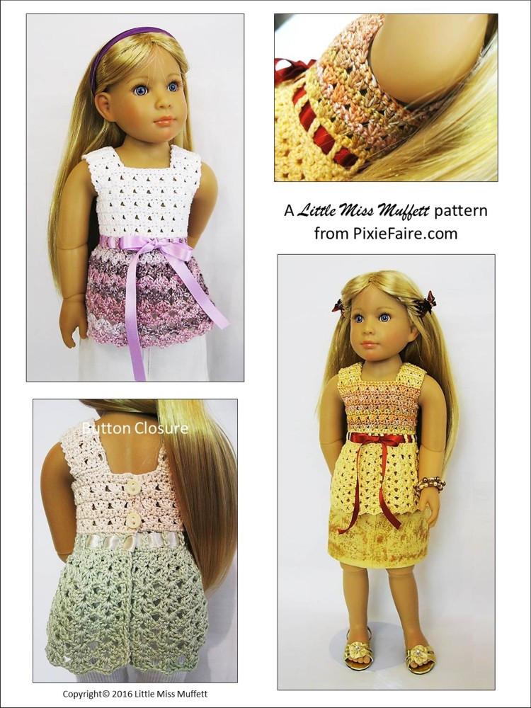 Little Miss Muffett Whispering Winds Doll Clothes Pattern