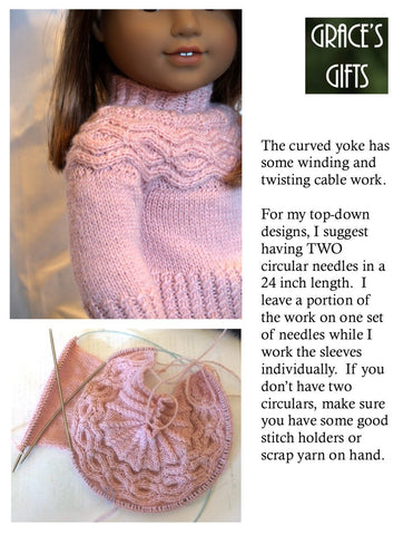 Grace's Gifts Knitting Yoking Around Knitting Pattern Pixie Faire
