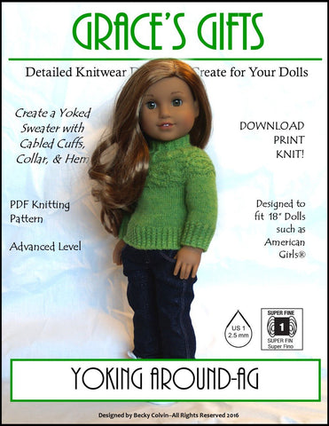 Grace's Gifts Knitting Yoking Around Knitting Pattern Pixie Faire