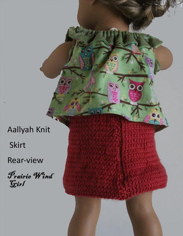 Prairie Wind Girl Knitting Aallyah Knit Skirt Knitting Pattern Pixie Faire