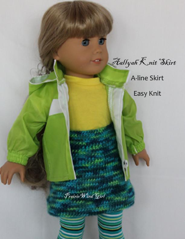 Prairie Wind Girl Knitting Aallyah Knit Skirt Knitting Pattern Pixie Faire