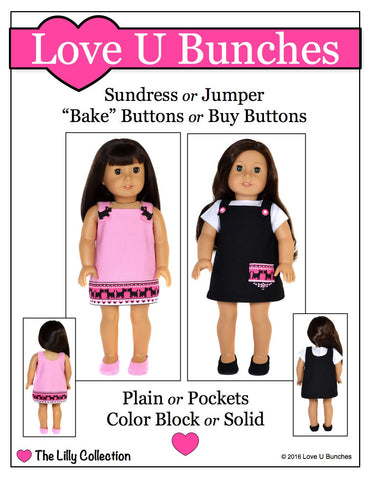 Love U Bunches 18 Inch Modern All Buttoned Up 18" Doll Clothes Pixie Faire