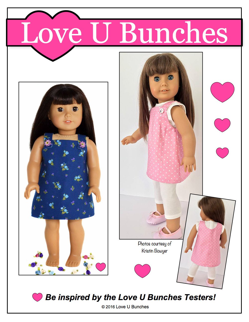 Love U Bunches 18 Inch Modern All Buttoned Up 18" Doll Clothes Pixie Faire