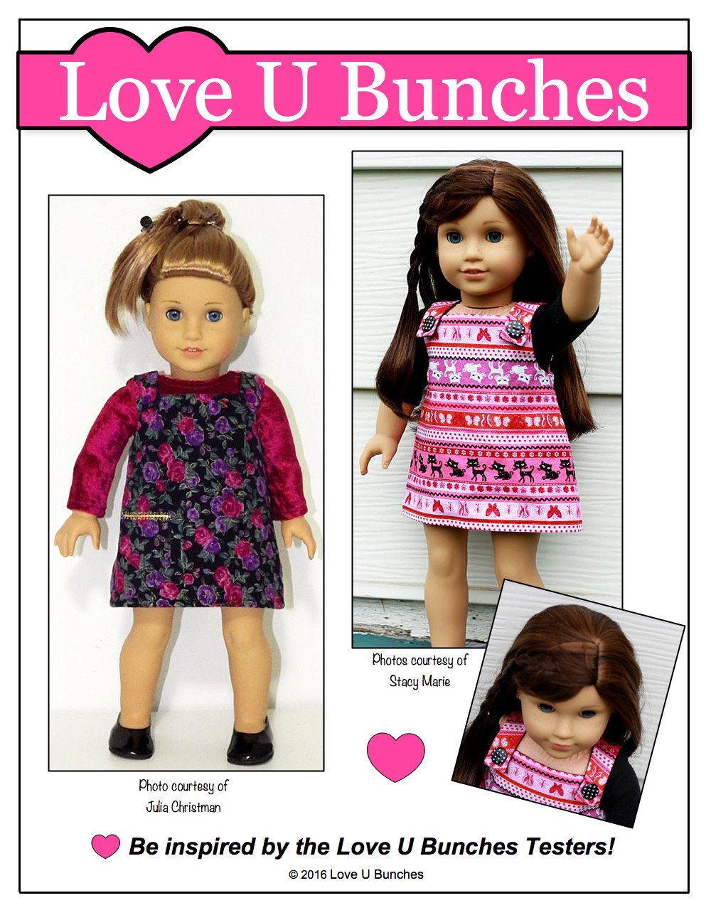 Love U Bunches 18 Inch Modern All Buttoned Up 18" Doll Clothes Pixie Faire