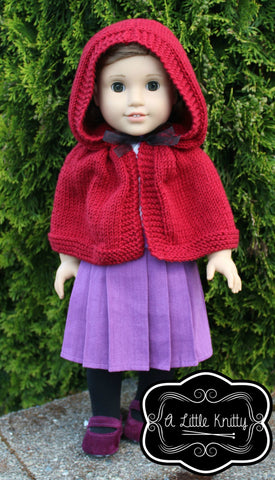 A Little Knitty Knitting Addy Hooded Cape Knitting Pattern Pixie Faire