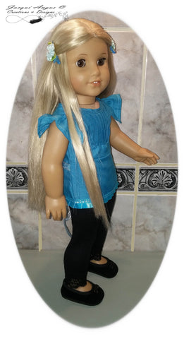 Jacqui Angus Creations & Designs 18 Inch Modern Tea Time Blouse 18" Doll Clothes Pattern Pixie Faire
