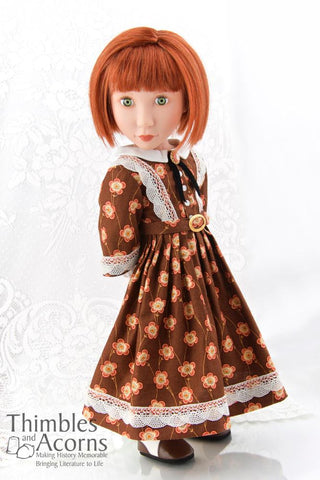 Thimbles and Acorns A Girl For All Time 1860 Civil War Era Day Dress Pattern for AGAT Dolls Pixie Faire